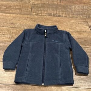 Columbia Blue Full Zip Fleece Jacket Sweater Sweatshirt Size 18-24 Months